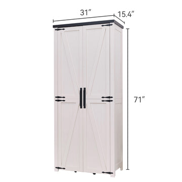 Pre-order 72" Tall Farmhouse RTA Food Storage Cabinet