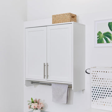 30" Large Wall Cabinet with A Hanging Space