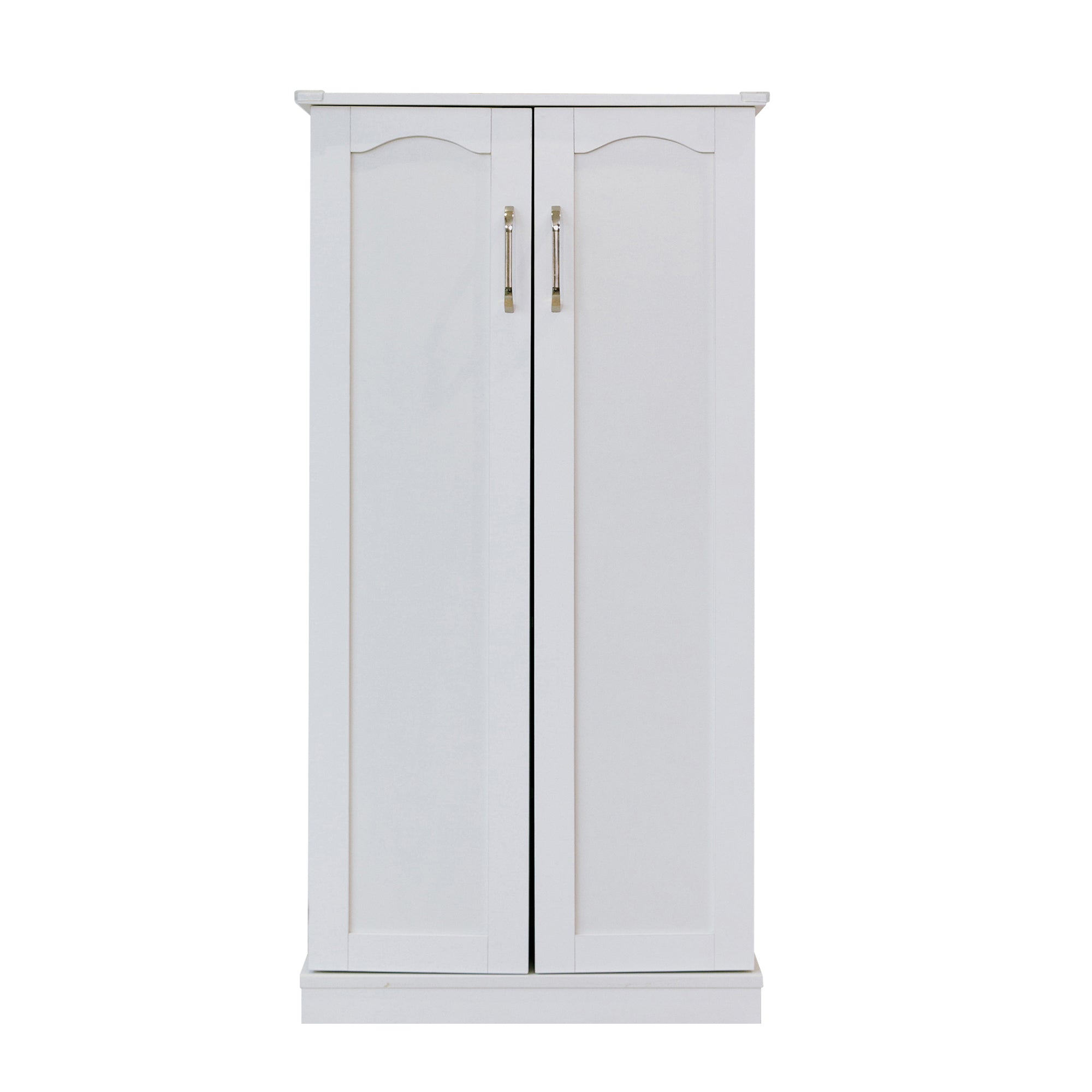 50" RTA White LED Pantry Cabinet Food Cabiner
