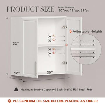 RTA Wall Cabinets with Shaker Door